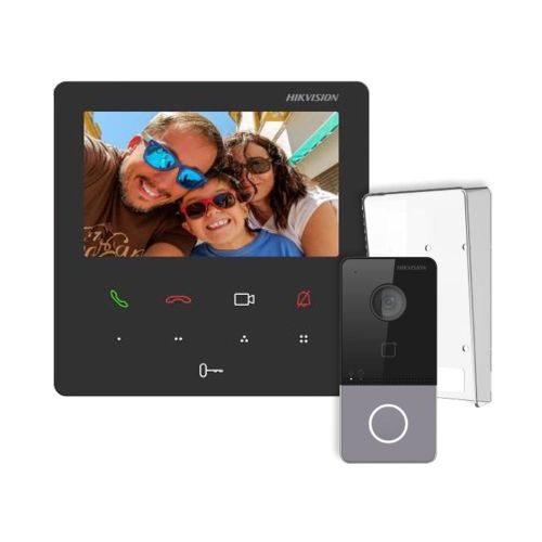 Комплекты домофона - Комплект видеодомофон Hikvision DS-KH6110-WE1 и вызывная панель DS-KV6113-WPE1(C)