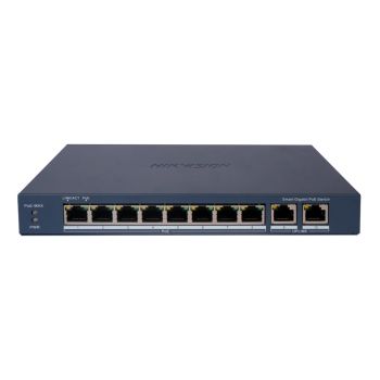 Коммутаторы Hikvision с грозозащитой - 8-портовый управляемый PoE коммутатор Hikvision DS-3E1510P-EIV2