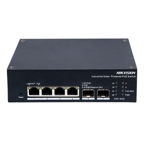 Комутатори Hikvision - 4-портовий керований PoE комутатор Hikvision DS-3T1506HP-EI-UPS