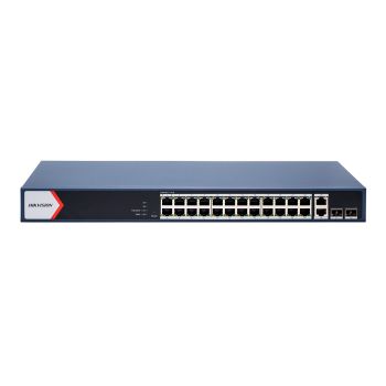24-портовый управляемый PoE коммутатор Hikvision DS-3E1528P-EI/M