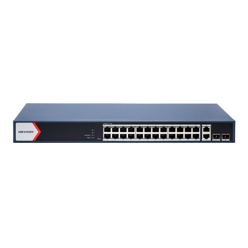 Комутатори Hikvision - 24-портовий керований PoE комутатор Hikvision DS-3E1528P-EI/M