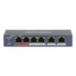 4-портовий некерований PoE комутатор Hikvision DS-3E0106P-E/M (B)