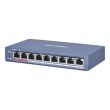 8-портовый неуправляемый POE коммутатор Hikvision DS-3E0109P-E (C)