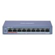 8-портовый неуправляемый POE коммутатор Hikvision DS-3E0109P-E (C)