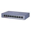 8-портовый неуправляемый POE коммутатор Hikvision DS-3E0109P-E/M(B)