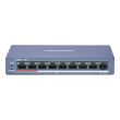 8-портовый неуправляемый POE коммутатор Hikvision DS-3E0109P-E/M(B)