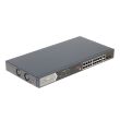 16-портовый неуправляемый PoE коммутатор Hikvision DS-3E0520HP-E