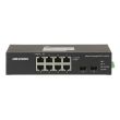 8-портовый неуправляемый PoE коммутатор Hikvision DS-3T0510HP-E/HS