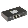 8-портовый неуправляемый PoE коммутатор Hikvision DS-3T0510HP-E/HS