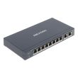 8-портовий некерований PoE комутатор Hikvision DS-3E0310P-E/M(B)