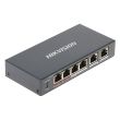 4-портовый управляемый PoE коммутатор Hikvision DS-3E1106HP-EI  