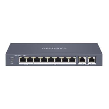 Коммутаторы Hikvision с PoE - 8-портовый управляемый PoE коммутатор Hikvision DS-3E1310HP-EI 