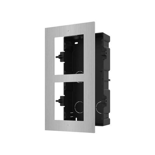 Комплектующие для домофонов - Врезная монтажная рамка на 2 модуля Hikvision DS-KD-ACF2/Plastic