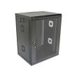Шкаф 19"15U, 600х600х773 акриловое стекло (черный)