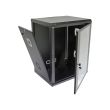 Шкаф 19"15U, 600х600х773 акриловое стекло (черный)