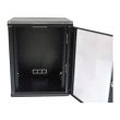 Шкаф 19"15U, 600х600х773 акриловое стекло (черный)