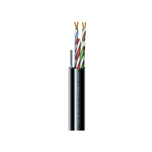 Пошук“витая пара” - Кабель вита пара ЗЗЦМ Cat. 5e U/UTP РЕ steel cord 4x2x24 AWG (k) трос бухта 169м