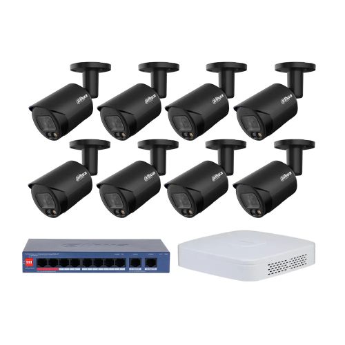 Комплекты видеонаблюдения Dahua на 8 камер - Комплект IP видеонаблюдения Dahua KIT-DH439