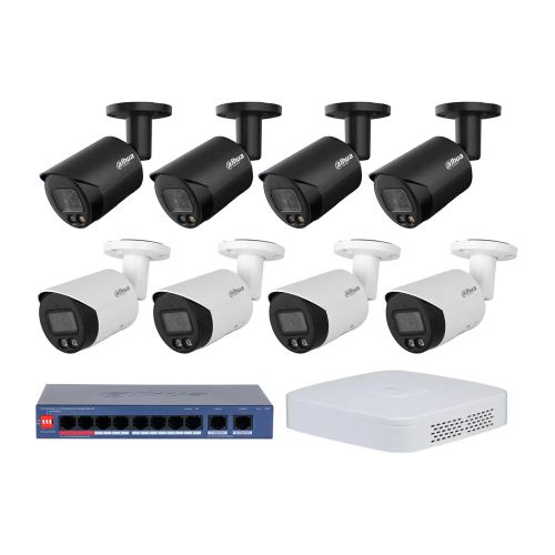 Комплекты видеонаблюдения Dahua на 8 камер - Комплект IP видеонаблюдения Dahua KIT-DH440