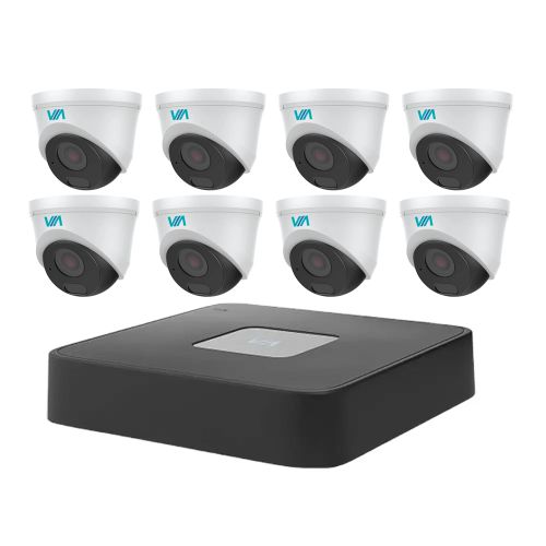 Комплекты ip видеонаблюдения на 8 камер - Комплект IP видеонаблюдения VIA SECURITY KIT-VS124
