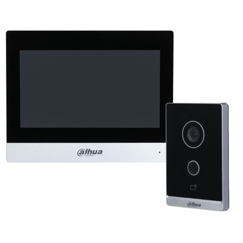 Комплекты домофона без записи аудио, видео - Комплект домофона Dahua DHI-VTH8621KMS-WP + вызывная панель DHI-VTO2211G-WP-S2