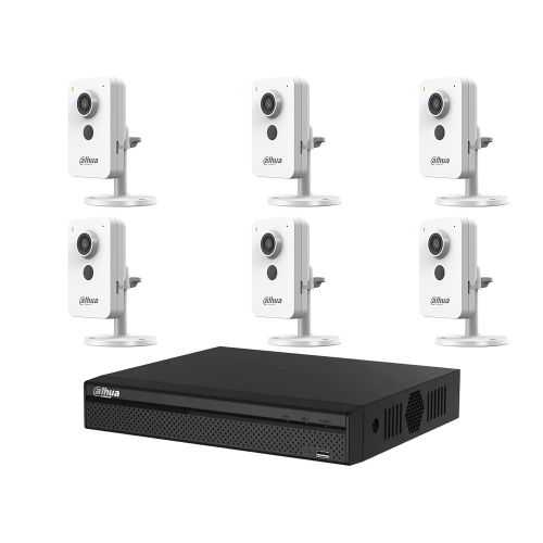 Комплекты видеонаблюдения на 6 камер - Комплект IP видеонаблюдения Dahua KIT-DH191