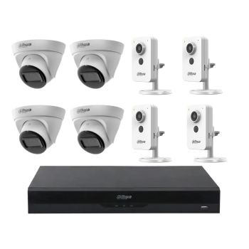 Комплекты видеонаблюдения Dahua на 8 камер - Комплект IP видеонаблюдения Dahua KIT-DH193