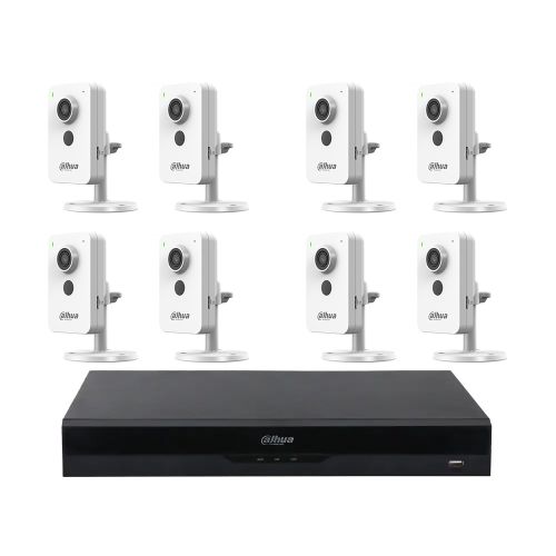 Комплекты видеонаблюдения Dahua на 8 камер - Комплект IP видеонаблюдения Dahua KIT-DH198