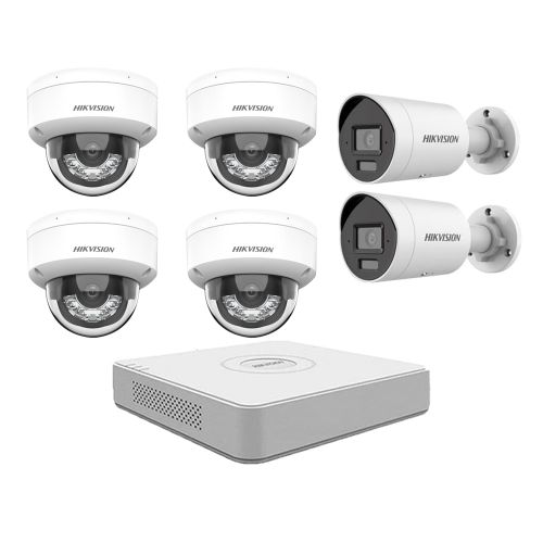 Комплекты видеонаблюдения с PoE питанием - Комплект IP видеонаблюдения Hikvision KIT-DS212