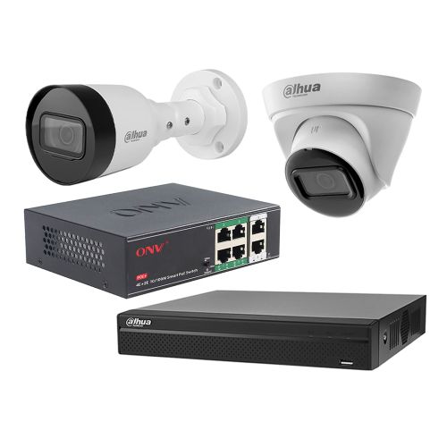 Комплекти відеоспостереження Dahua - Комплект IP відеоспостереження Dahua KIT-DH125