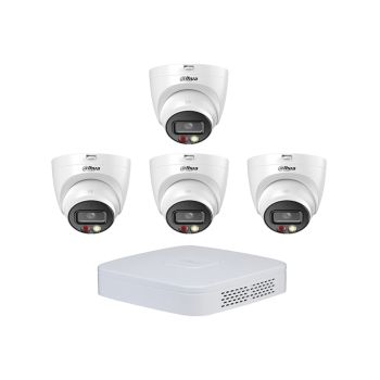 Комплекты видеонаблюдения на 4 камеры - Комплект IP видеонаблюдения Dahua KIT-DH379