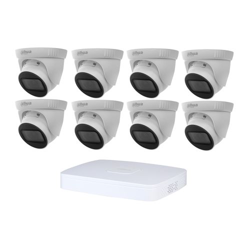 Комплекты видеонаблюдения Dahua на 8 камер - Комплект IP видеонаблюдения Dahua KIT-DH406
