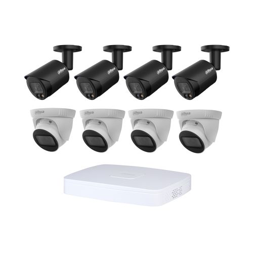 Комплекты видеонаблюдения Dahua на 8 камер - Комплект IP видеонаблюдения Dahua KIT-DH411