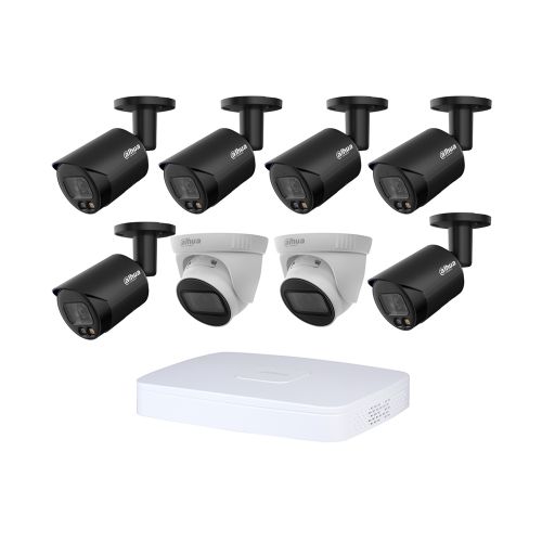 Комплекты видеонаблюдения Dahua на 8 камер - Комплект IP видеонаблюдения Dahua KIT-DH412