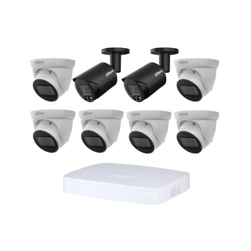 Комплекты видеонаблюдения Dahua на 8 камер - Комплект IP видеонаблюдения Dahua KIT-DH420