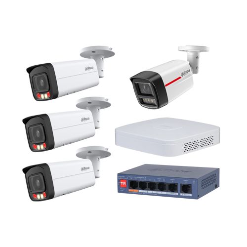 Комплекти IP відеоспостереження на 4 камери - Комплект IP відеоспостереження Dahua KIT-DH429