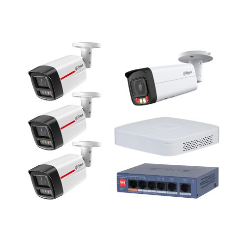 Комплекти IP відеоспостереження на 4 камери - Комплект IP відеоспостереження Dahua KIT-DH430