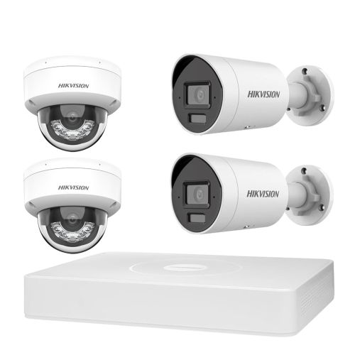 Комплекты видеонаблюдения на 4 камеры - Комплект IP видеонаблюдения Hikvision KIT-DS144