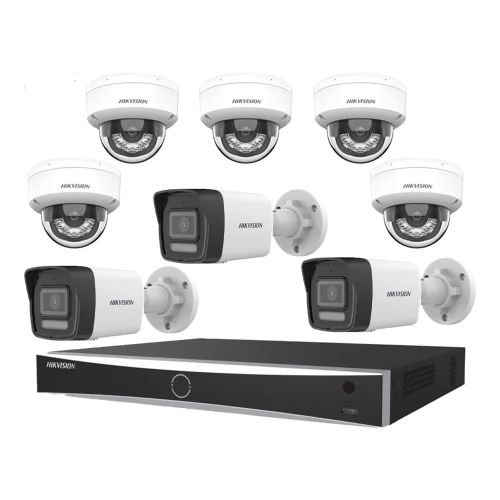 Комплекты видеонаблюдения на 8 камер - Комплект IP видеонаблюдения Hikvision KIT-DS207