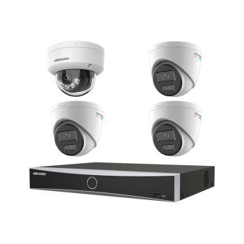 Комплекты видеонаблюдения на 4 камеры Нikvision - Комплект IP видеонаблюдения Hikvision KIT-DS307