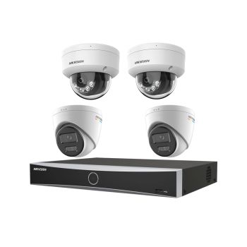 Комплекты видеонаблюдения на 4 камеры Нikvision - Комплект IP видеонаблюдения Hikvision KIT-DS308