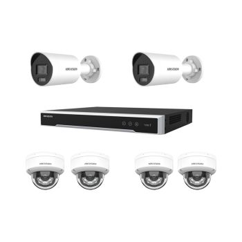 Комплекты видеонаблюдения Hikvision 6 камер - Комплект IP видеонаблюдения Hikvision KIT-DS311