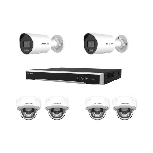 Комплекты видеонаблюдения Hikvision 6 камер - Комплект IP видеонаблюдения Hikvision KIT-DS311