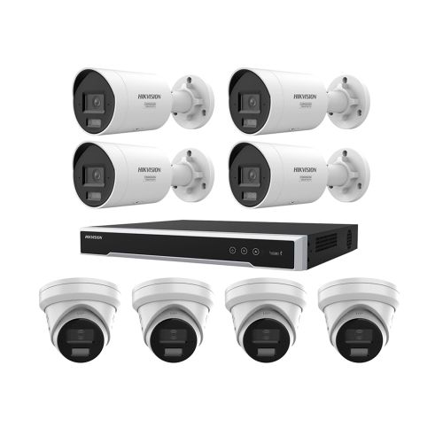 Комплекты видеонаблюдения Hikvision на 8 камер - Комплект IP видеонаблюдения Hikvision KIT-DS320