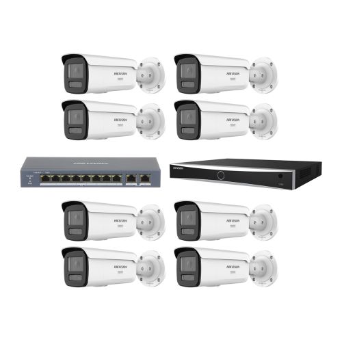 Комплекты видеонаблюдения Hikvision на 8 камер - Комплект IP видеонаблюдения Hikvision KIT-DS325