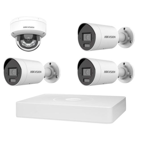 Комплекты видеонаблюдения с PoE питанием - Комплект IP видеонаблюдения Hikvision KIT-DS146