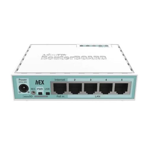 Комплектующие - 5-портовый маршрутизатор Mikrotik hEX (RB750Gr3)