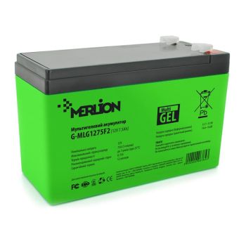 Аккумуляторная батарея MERLION G-MLG1275F2 12 V 7.5 Ah