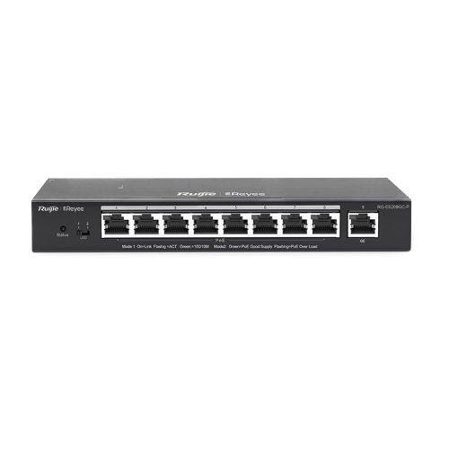 Коммутаторы - 8-портовый управляемый PoE коммутатор Ruijie RG-ES209GC-P