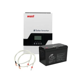 Комплект акумулятор + інвертор MUST PV18-1012VPM 100Ah